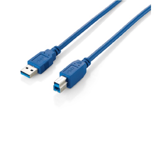 Equip USB Kabel 3.0 A-B St/St 1.0m blau Polybeutel - 128291
