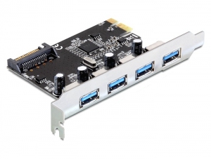 DELOCK PCI Expr Card 4x USB3.0 ext