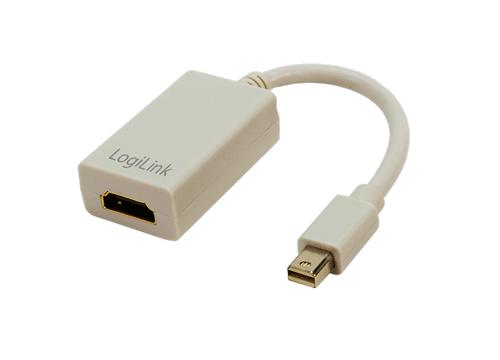 LogiLink Mini DisplayPort to HDMI Adapter, 0,15m, weiß - CV0036A
