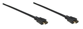 MANHATTAN HDMI-Kabel High Speed A -> A St/St 1.80m geschirm - 306119