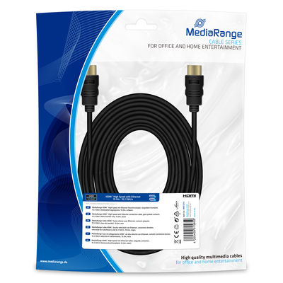 MediaRange HDMI High Speed Ethernet Anschlussk. 10Gibt/s 10m - MRCS212