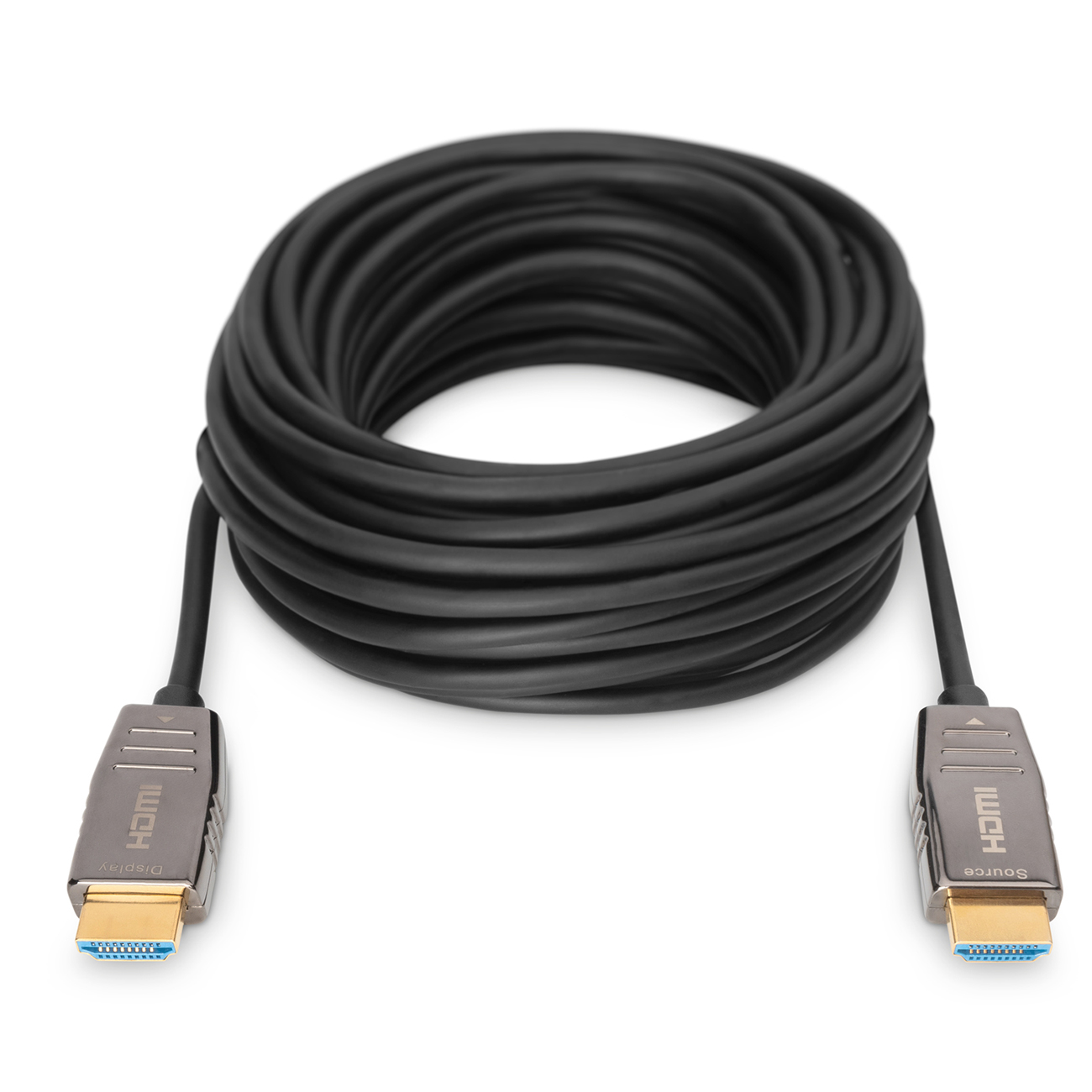 DIGITUS HDMI AOC Hybrid Glasfaserkabel UHD 8K 10m schwarz - AK-330126-100-S