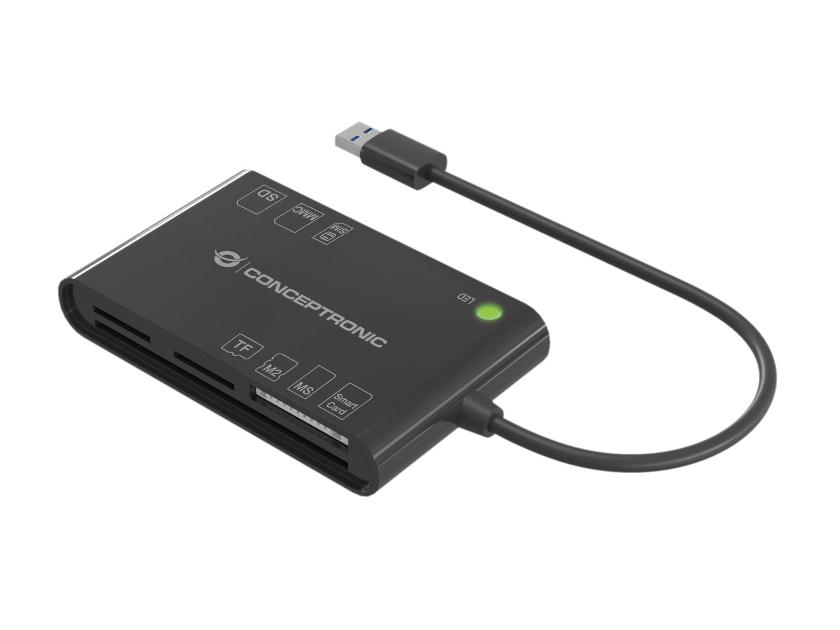 CONCEPTRONIC Smart ID Card Reader All-In-One schwarz - BIAN01B