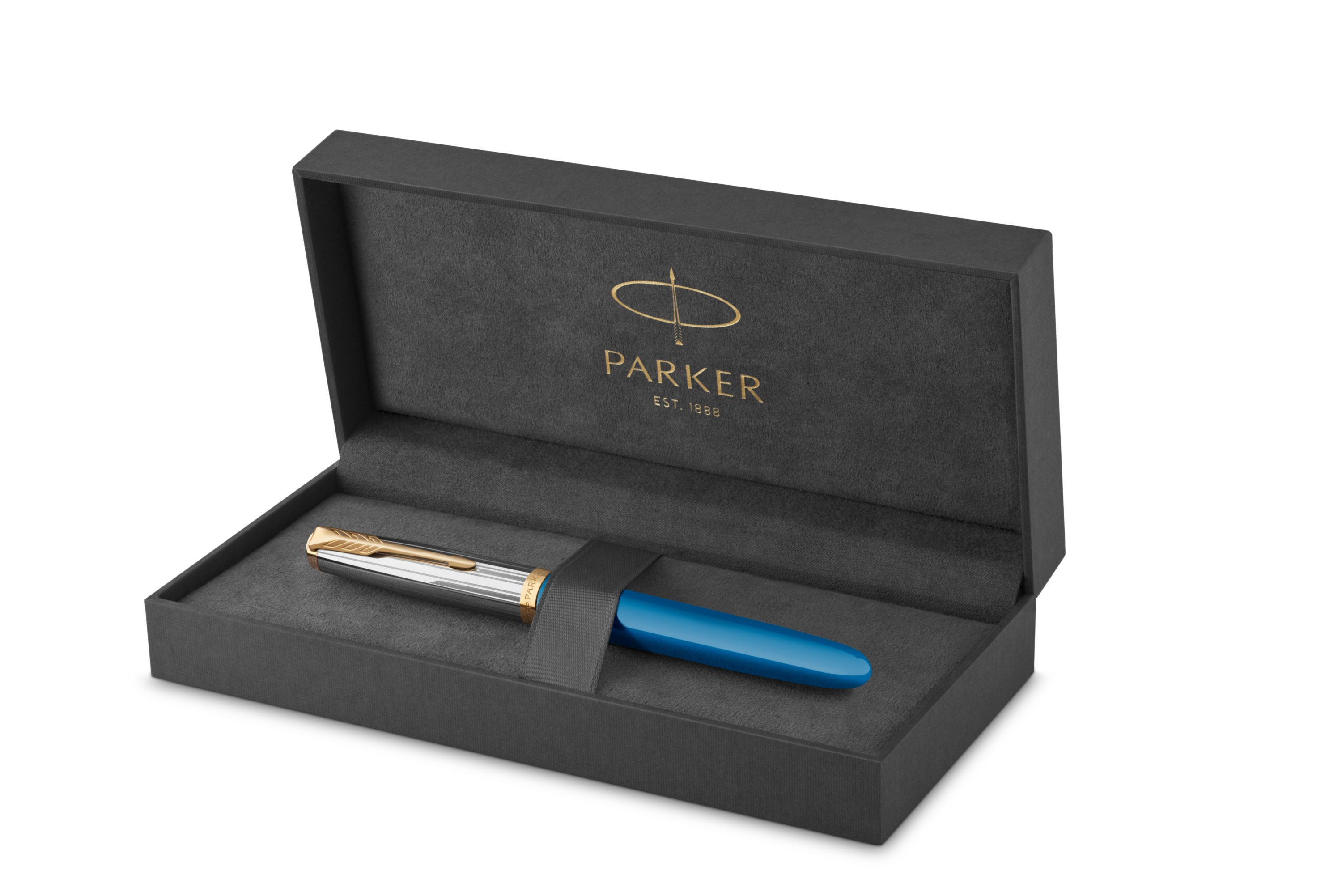 Parker | 51 Premium Turquoise G.C. Füllfederhalter | Federbreite F | Schreibfarbe Schwarz | in Geschenkbox