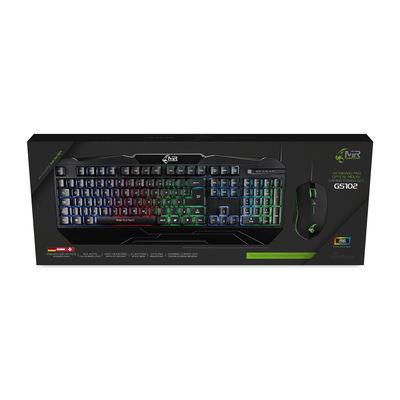 MediaRange Gaming-Set Tastatur 104 Tasten + Maus 6-Tasten