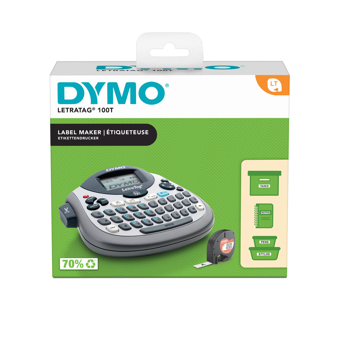 Dymo 2174594, Etikettendrucker, DYMO LetraTag LT-100T 2174594 (BILD1)