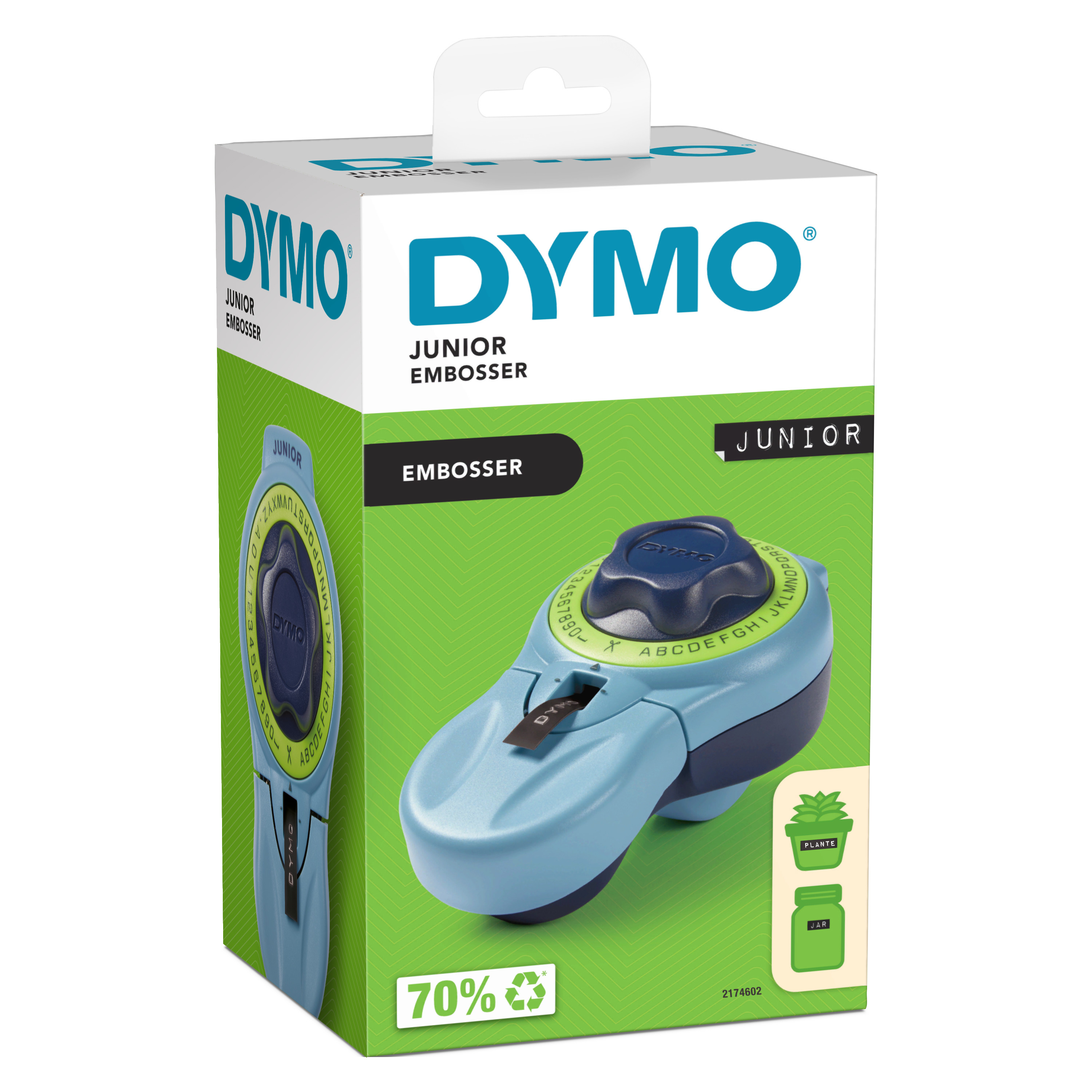 DYMO Junior Prägegerät - Etikettiergerät für Zuhause Blister - 2174602