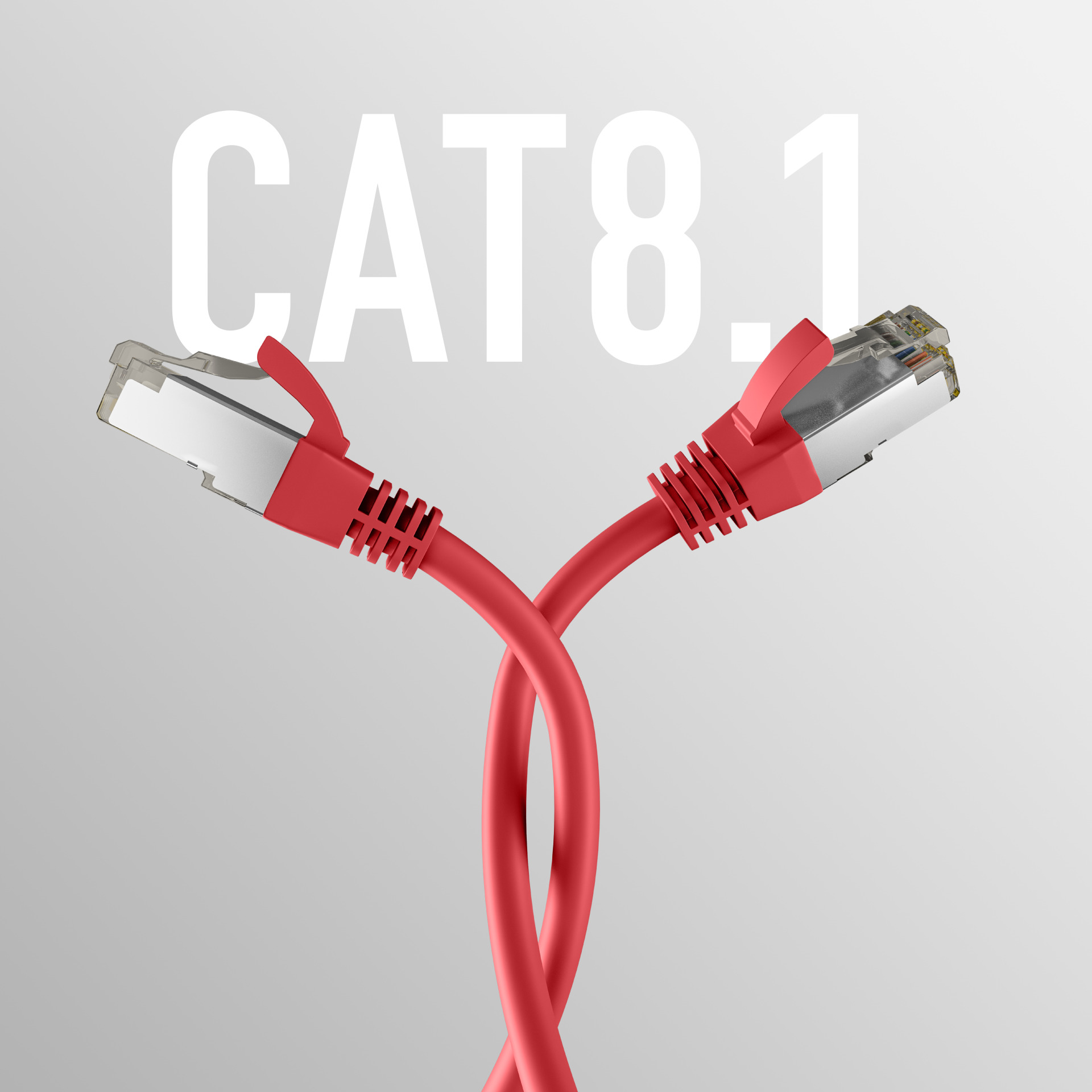 EFB CAT8.1 ROT 2m RJ45 PATCHKABEL S/FTP PIMF - EC020200292
